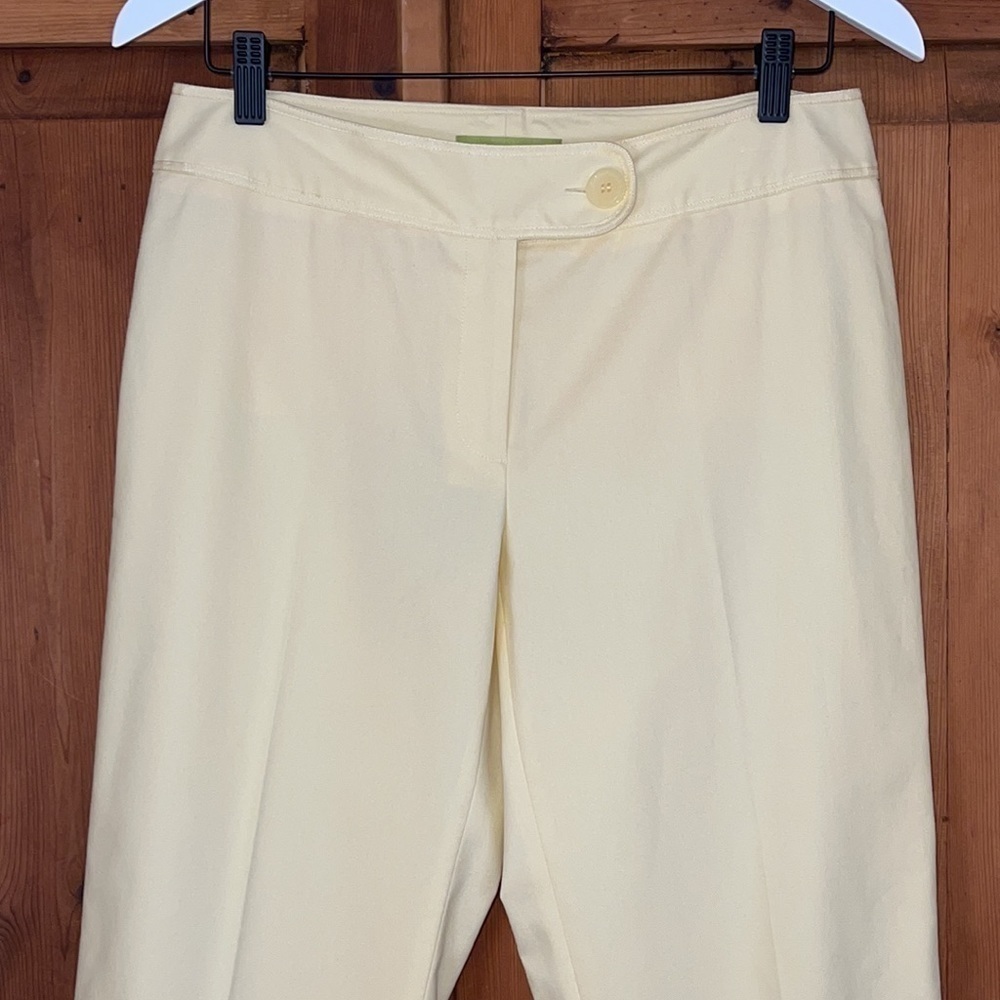 NWT Sigrid Olsen Yellow Sun fruit Banana Mixed Cotton Blend Pant Sz. 6 - Picture 3 of 17